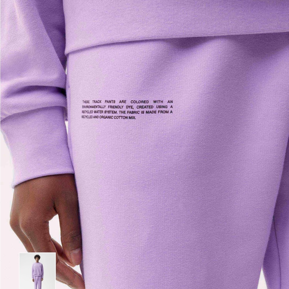 Pangaia 365 Orchid Purple sweatpants small - Picture 3 of 6